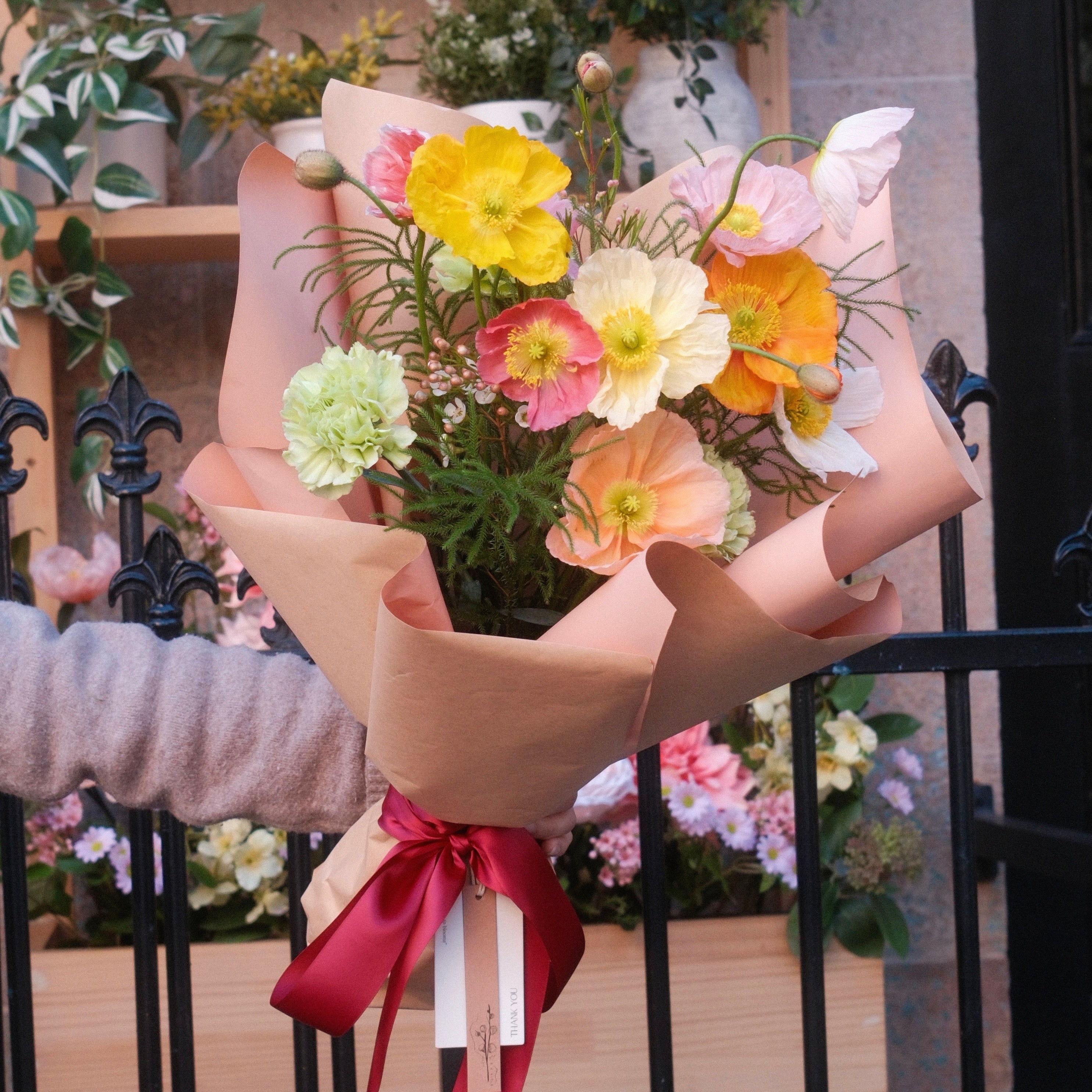 Hinata poppy bouquet, a birthday gift bouquet from our Surry Hills flower shop