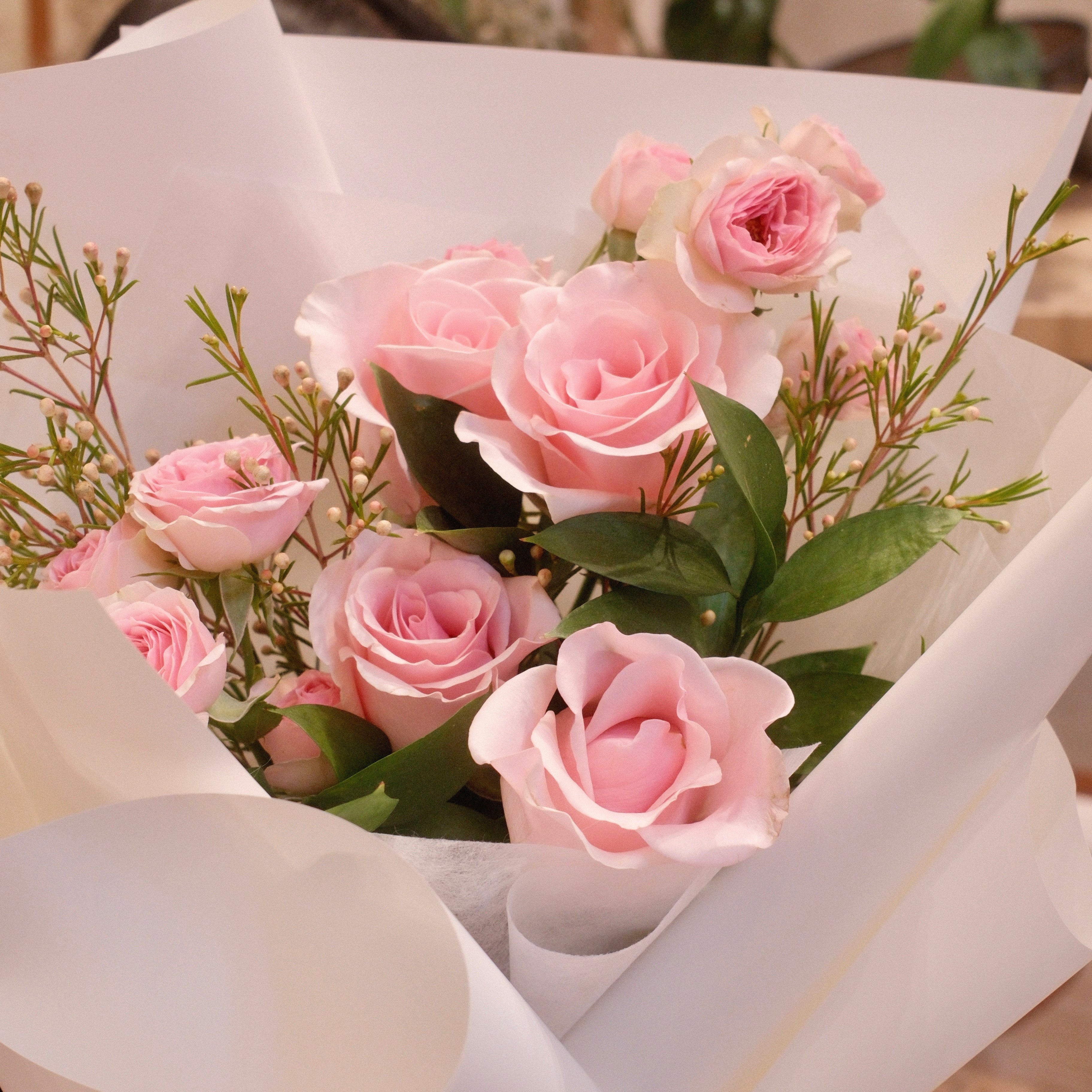 Momoiro pink rose bouquet, a birthday gift bouquet from our Surry Hills flower shop