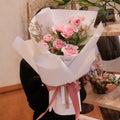 Momoiro blush pink rose bouquet, Sydney flower delivery for birthdays