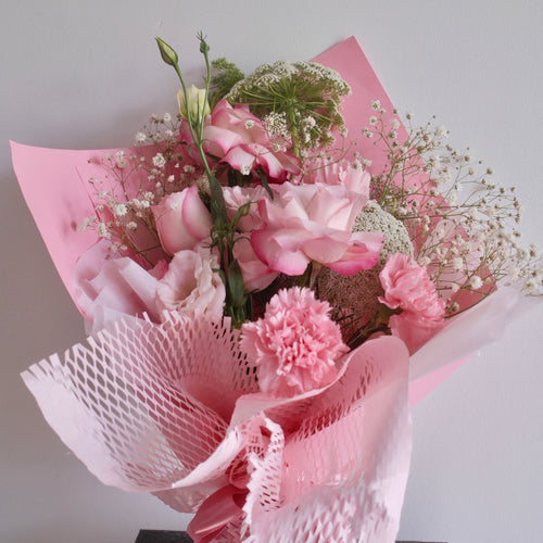 Blossom Pride graduation Bouquet – a thoughtful pink graduation gift celebrating growth, accomplishment, and bright futures for graduates, by Hanaya Flora, Sydney.