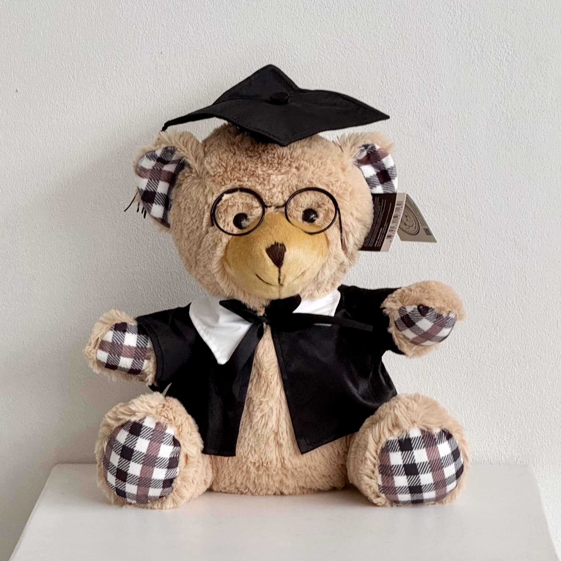 Graduation-themed teddy bear with a cap and glasses for graduation gift, Hanaya Flora, Surry Hills, Sydney.