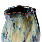Close-up of the Sueko Vase's blue-beige glaze finish, watertight vase Sydney — Hanaya Flora
