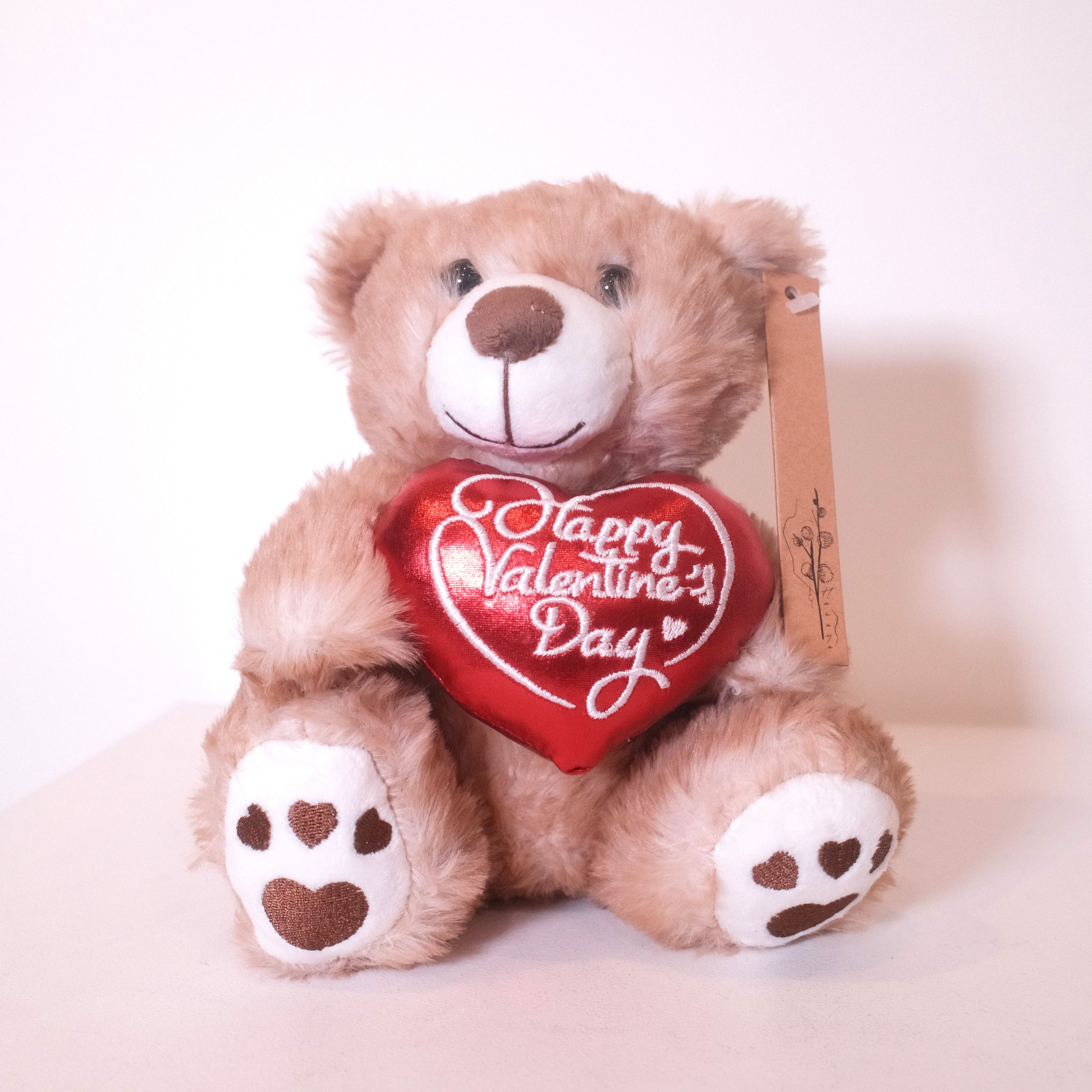 Momo teddy bear, 20cm, holding a Happy Valentine's Day heart, a gift, Sydney